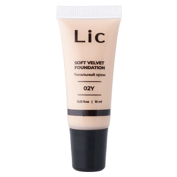 LIC Крем тональный мини-версия, 02Y / Soft Velvet Foundation Mini version 10 мл, фото 1