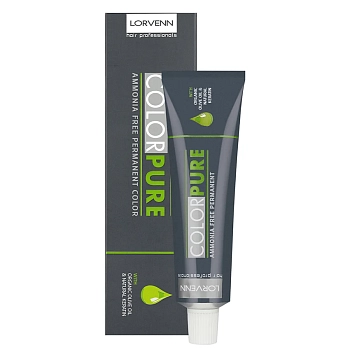 LORVENN 8.45 краска для волос безаммиачная / Color Pure Light Blond Copper Mahogany 50 мл, фото 2