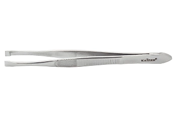 KAIZER Пинцет для бровей, прямой, матовый, фото 2
