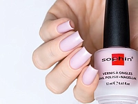 SOPHIN 0369 лак для ногтей, бежево-розовый / No-Make UP Natural Pink 12 мл, фото 3