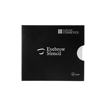 LUCAS COSMETICS Набор трафаретов для бровей 6 шт, фото 1