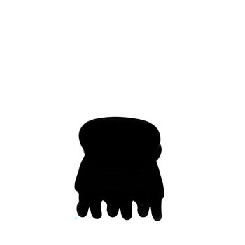 IWOU PROFESSIONAL Набор крабов для волос Фантазия микро черные 10шт, фото 2