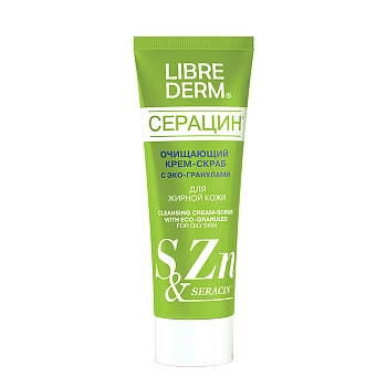 Крем-скраб очищающий с эко-гранулами / SERACIN 75 мл