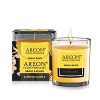 AREON Свеча ароматическая, черная ваниль / HOME PERFUMES Vanilla Black 120 гр, фото 2