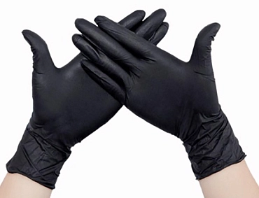 ECOLAT Перчатки нитриловые, черные, размер XL / Black EcoLat 100 шт