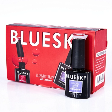 BLUESKY LV207 гель-лак для ногтей / Luxury Silver 10 мл