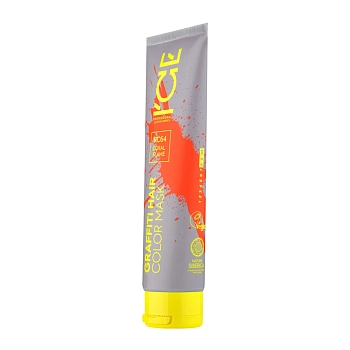 ICE PROFESSIONAL Маска тонирующая для волос, коралловый / Graffiti Hair Color Mask Coral Flame 140 мл, фото 2