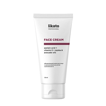 LIKATO PROFESSIONAL Крем-гель обновляющий для лица с азелаиновой кислотой и витамином Е / Likato professional 50 мл, фото 1