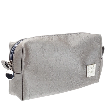DEWAL BEAUTY Косметичка Прованс, серая 18.5 х 5.5 х 9.5 см, фото 1