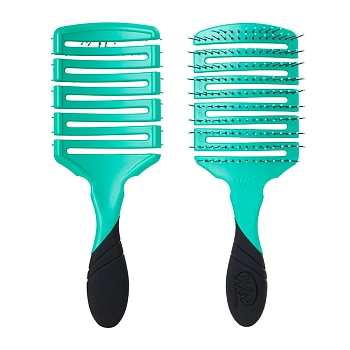 WET BRUSH Щетка для быстрой сушки волос с мягкой ручкой, прямоугольная голубая / PRO FLEX DRY PADDLE PURIST BLUE, фото 4