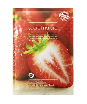 SECRET NATURE Маска тонизирующая для лица с клубникой 25 мл, фото 2