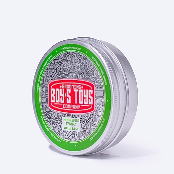 BOY'S TOYS Глина для укладки волос средней фиксации с низким уровнем блеска Инвизибл / Boy's Toys 100 мл, фото 2