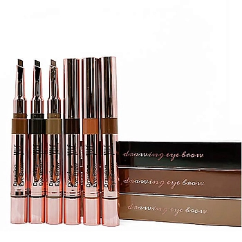 YU.R Карандаш для бровей, теплая ириска / Drawing Eye Brow Warm toffee 2,5 мл, фото 5