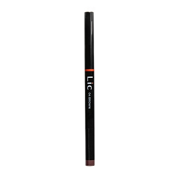 LIC Карандаш механический для бровей с треугольным грифелем 04 /Mechanical eyebrow pencil Brown 12 гр, фото 1