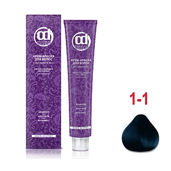 CONSTANT DELIGHT 1/1 краска с витамином С для волос, черный сандре 100 мл, фото 2