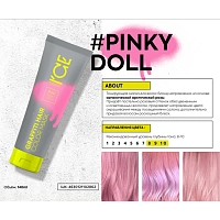 ICE PROFESSIONAL Маска тонирующая для волос, розовый / Graffiti Hair Color Mask Pinky Doll 140 мл, фото 4