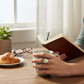 IWOU PROFESSIONAL Кольцо Алмаз сине-фиолетовый, фото 2