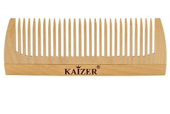 KAIZER Гребень деревянный, редкие зубья, 120 мм, фото 2