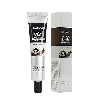 LEBELAGE Крем для кожи вокруг глаз с муцином чёрной улитки / Lebelage Eye Cream Black Snail 40 мл, фото 2