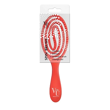 VON-U Расческа для волос, красная / Spin Brush Red, фото 4