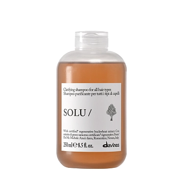 DAVINES SPA Шампунь для глубокого очищения всех типов волос / SOLU shampoo 250 мл, фото 1