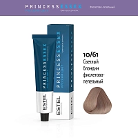 ESTEL PROFESSIONAL 10/61 краска для волос, светлый блондин фиолетово-пепельный / ESSEX Princess 60 мл, фото 2