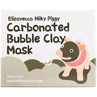 ELIZAVECCA Маска очищающая кислородная / Milky Piggy Carbona Ted Bubble Clay Pack 100 мл, фото 2