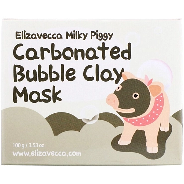 ELIZAVECCA Маска очищающая кислородная / Milky Piggy Carbona Ted Bubble Clay Pack 100 мл