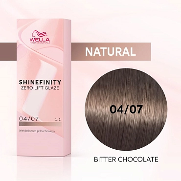 WELLA PROFESSIONALS 04/07 гель-крем краска для волос / WE Shinefinity 60 мл