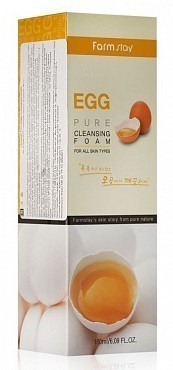 FARMSTAY Пенка очищающая с яичным экстрактом / PURE CLEANSING FOAM 180 мл