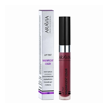 ARAVIA Professional Тинт-блеск для губ, 10 / lip tint MAGNIFICENT COLOR 5,5 мл, фото 2