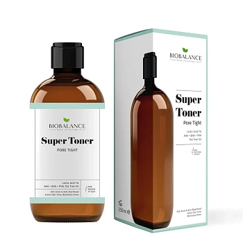 BIOBALANCE Тоник способствующий уменьшению пор для лица / SUPER TONER PORE TIGHT 250 мл, фото 2