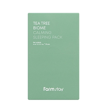 Маска ночная успокаивающая для лица с чайным деревом / Tea Tree Biome Calming Sleeping Pack 20*4 мл