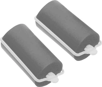 Бигуди резиновые серые, d 28x70 мм 10 шт