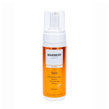 MARBERT Мусс-автозагар для тела для всех типов кожи, средний оттенок / Sun Self-Tanning Mousse Medium 150 мл, фото 1
