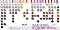 ESTEL PROFESSIONAL 1/0 краска безаммиачная для волос, чёрный классический / Sensation De Luxe 60 мл, фото 7