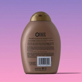OGX Кондиционер разглаживающий для волос Бразильский кератин / Ever Straight Brazilian Keratin Smooth Conditioner 385 мл, фото 2