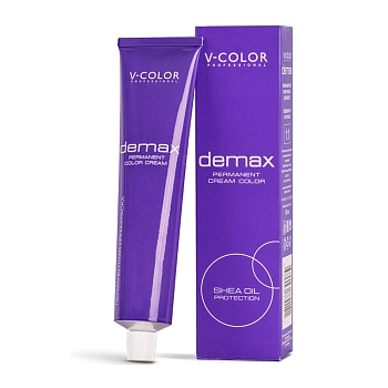 V-COLOR PROFESSIONAL 12.02 крем-краска перманентная, осветляющий перламутровый блондин / DEMAX 60 мл, фото 2