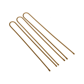 DEWAL PROFESSIONAL Шпильки коричневые, прямые 60 мм, 24 шт/уп (на блистере), фото 2