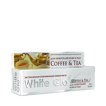 WHITE GLO Паста зубная отбеливающая для любителей кофе и чая / White Glo 24 гр, фото 3