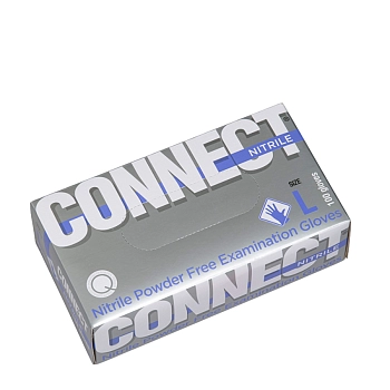 ЧИСТОВЬЕ Перчатки медицинские, голубые, нитрил, размер L / Connect Blue Nitrile 100 шт, фото 2