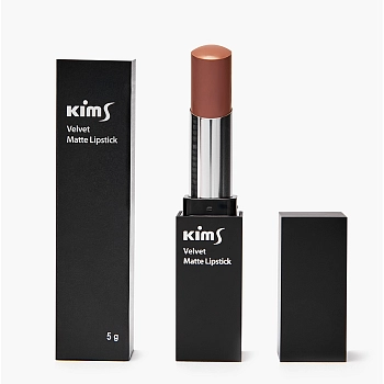 KIMS Помада матовая вельветовая для губ / Velvet Matte Lip Stick Light Mauve 5 гр, фото 2