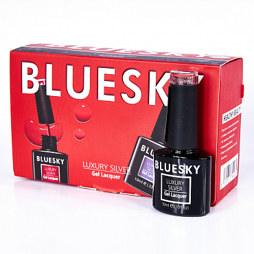 BLUESKY LV753 гель-лак для ногтей / Luxury Silver 10 мл