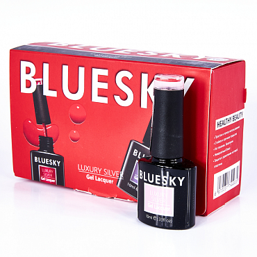 BLUESKY LV008 гель-лак для ногтей / Luxury Silver 10 мл