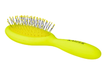 KAIZER Расческа массажная, мини, желтая, фото 5