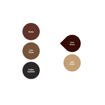 LUCAS’ COSMETICS Краска-гель для бровей в тубе, тон светло-коричневый / IKKI light brown 15 мл