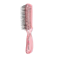 I LOVE MY HAIR Щетка парикмахерская для волос Aqua Brush, розовая прозрачная М, фото 2