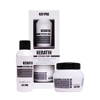 KAYPRO Набор для волос восстанавливающий (шампунь 100 мл, маска 100 мл) / Keratin, фото 1