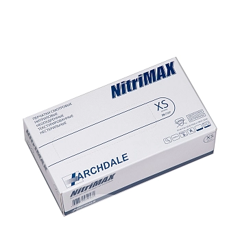 ЧИСТОВЬЕ Перчатки нитрил белые L / NitriMax 100 шт, фото 2