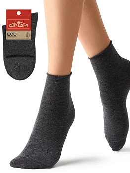 OMSA Носки с люрексом, борт руликом, Grigio Scuro Melange 35-38 / ECO 256, фото 2